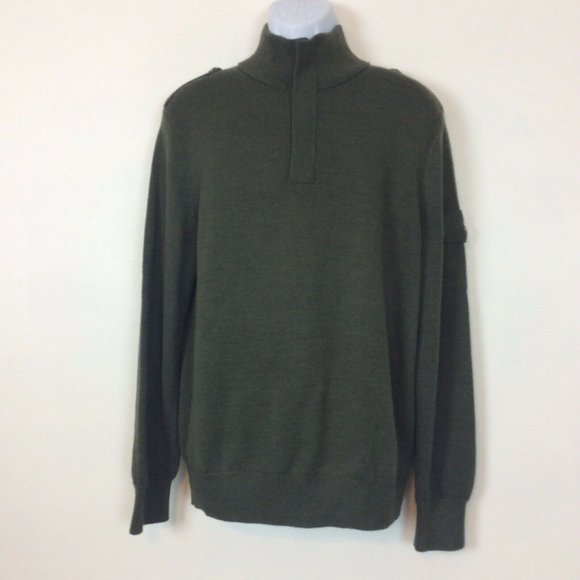 Banana Republic Green Military Style Sweater - Picture 3 of 10